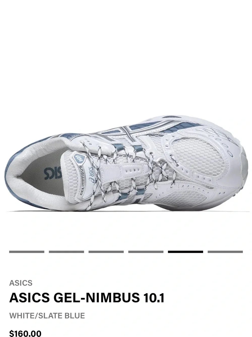 ASICS Women’s Athletic Shoe — White/Slate Blue